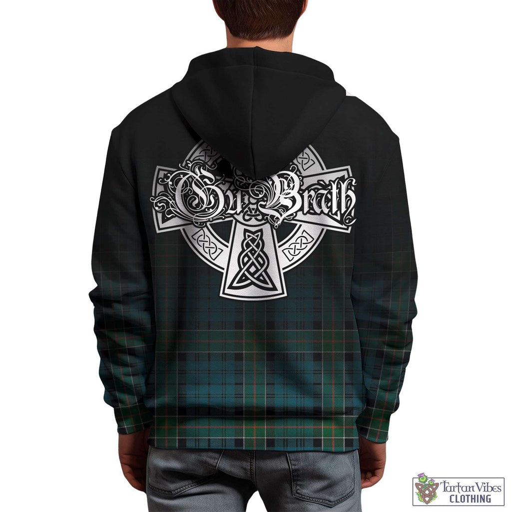 Tartan Vibes Clothing Kirkpatrick Tartan Hoodie Featuring Alba Gu Brath Family Crest Celtic Inspired