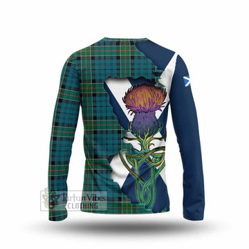 Kirkpatrick Tartan Family Crest Long Sleeve T-Shirt Scottish Thistle Celtic Inspired - Tartan Vibes Clothing