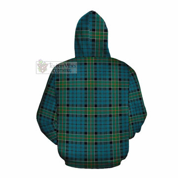 Kirkpatrick Tartan Cotton Hoodie with Family Crest DNA In Me Style