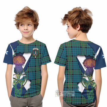 Kirkpatrick Tartan Family Crest Kid T-Shirt Scottish Thistle Celtic Inspired - Tartan Vibes Clothing
