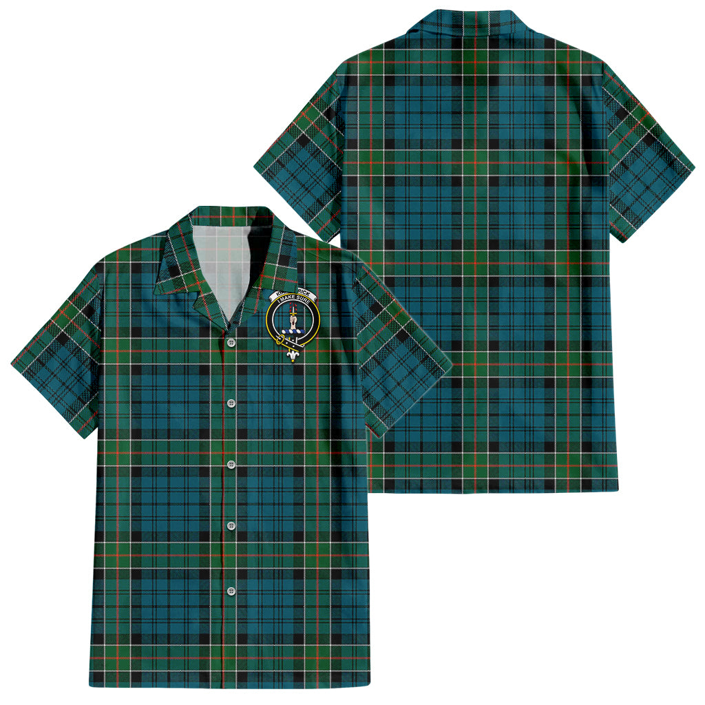 kirkpatrick-tartan-short-sleeve-button-down-shirt-with-family-crest