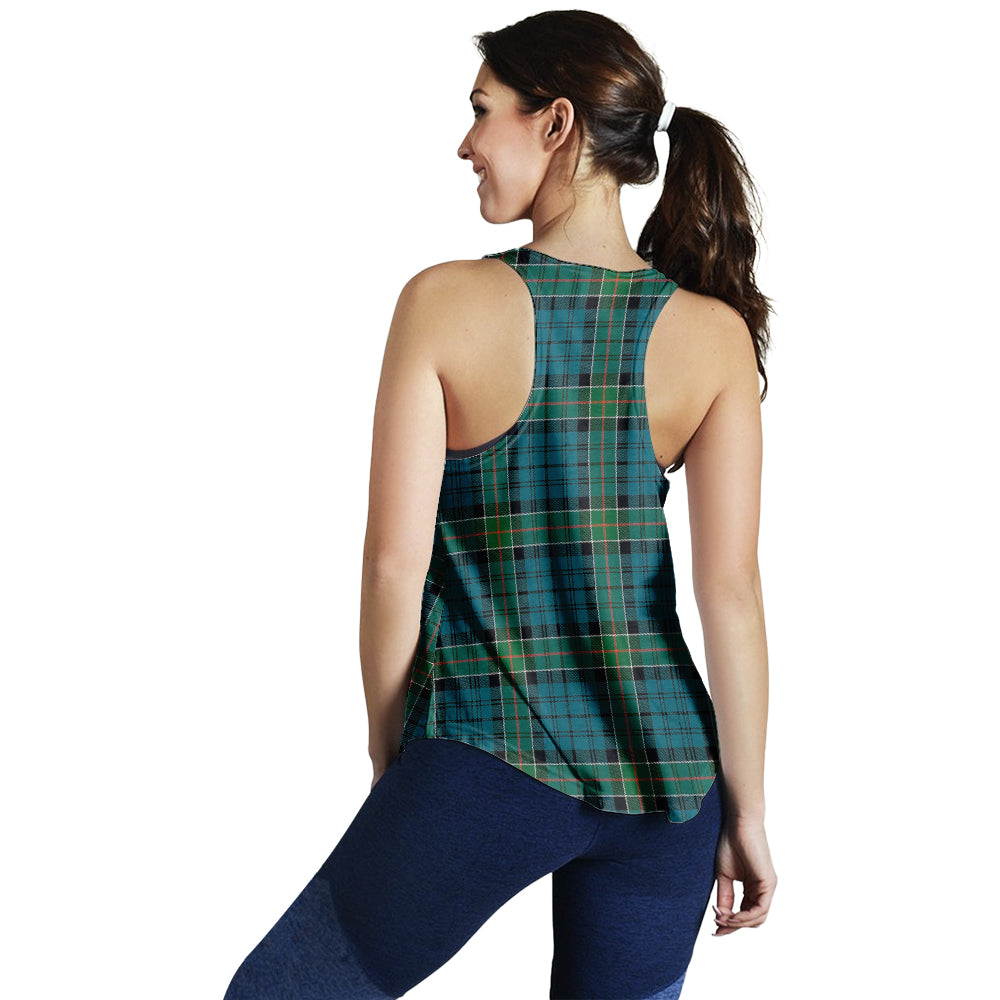 kirkpatrick-tartan-women-racerback-tanks-with-family-crest