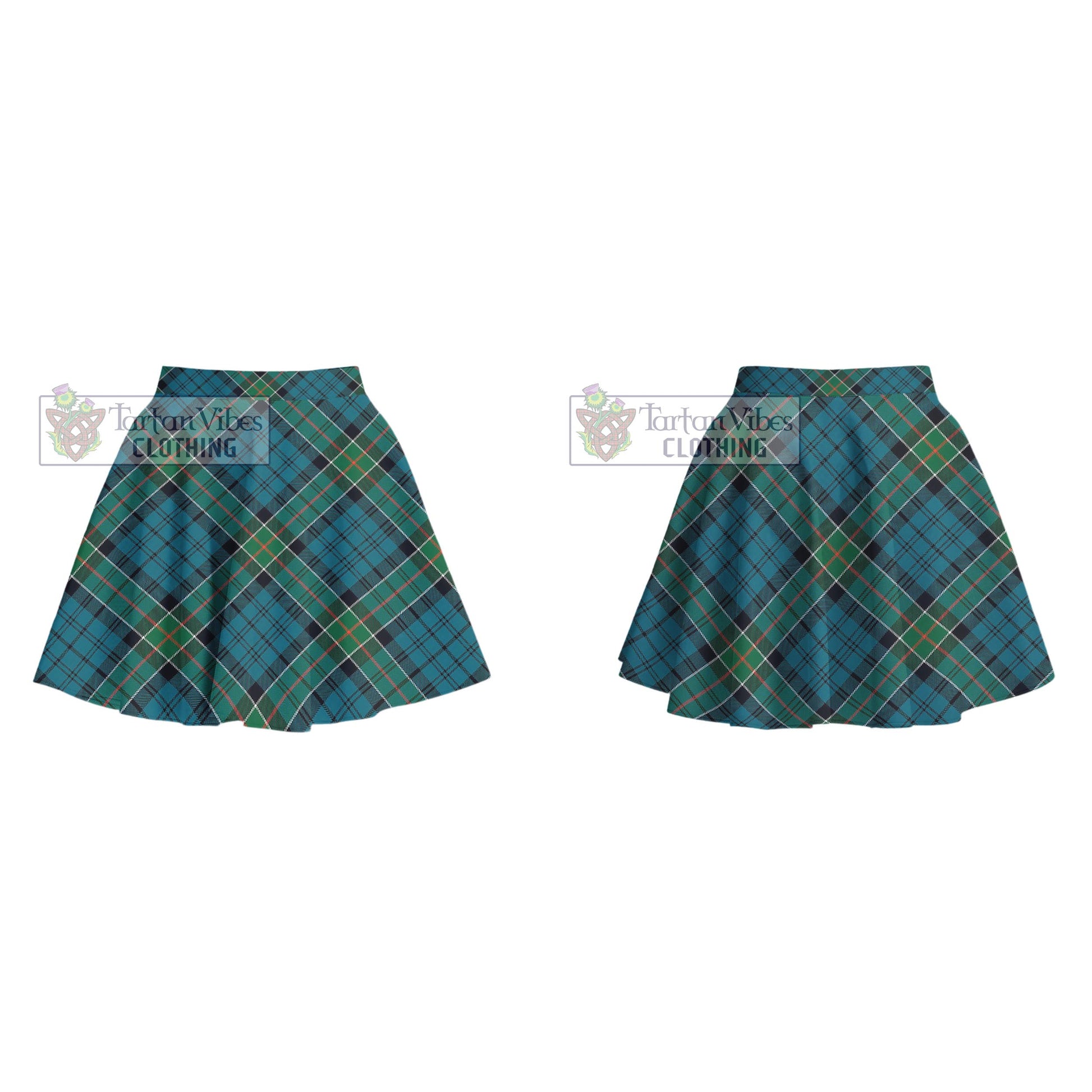 Tartan Vibes Clothing Kirkpatrick Tartan Women's Plated Mini Skirt