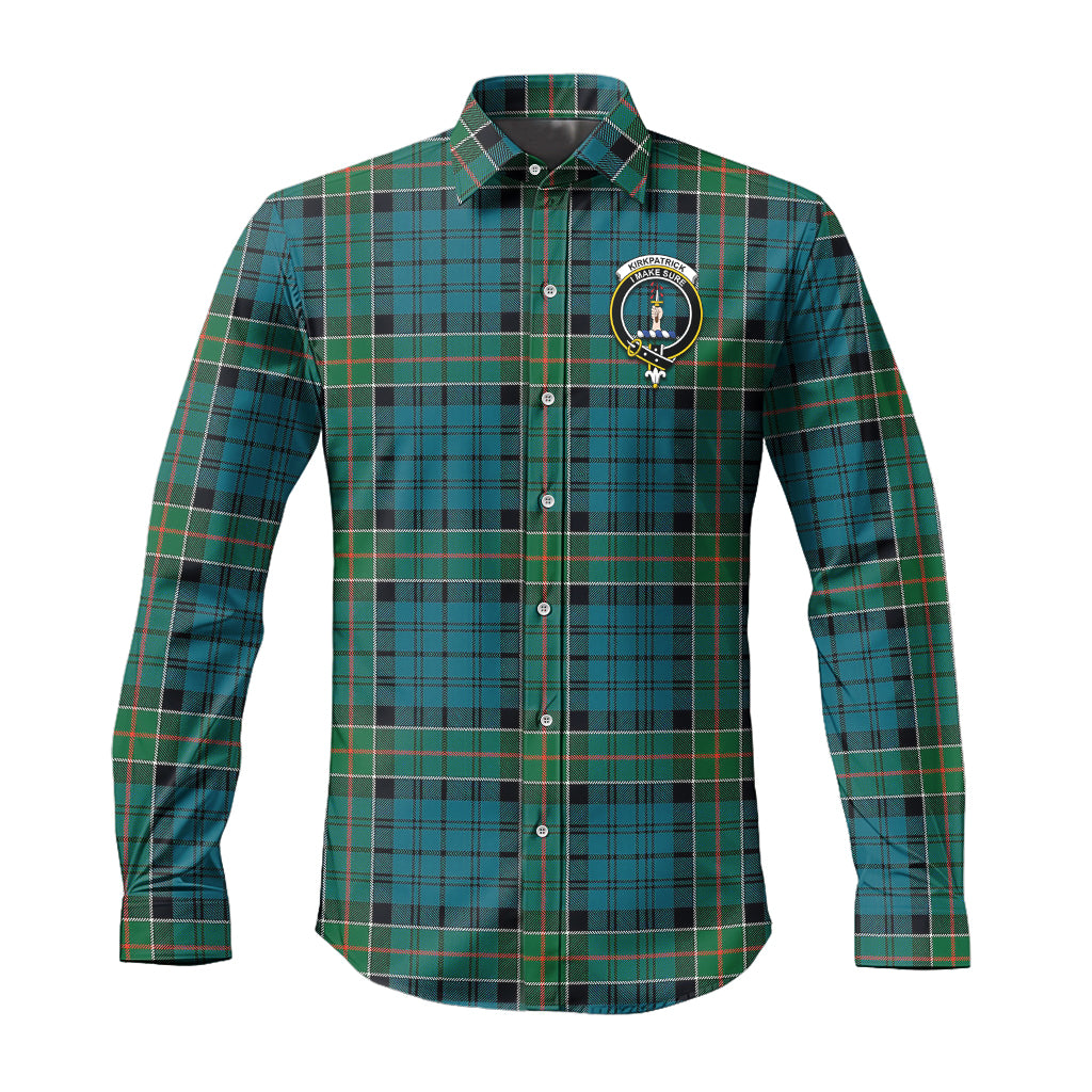 kirkpatrick-tartan-long-sleeve-button-up-shirt-with-family-crest