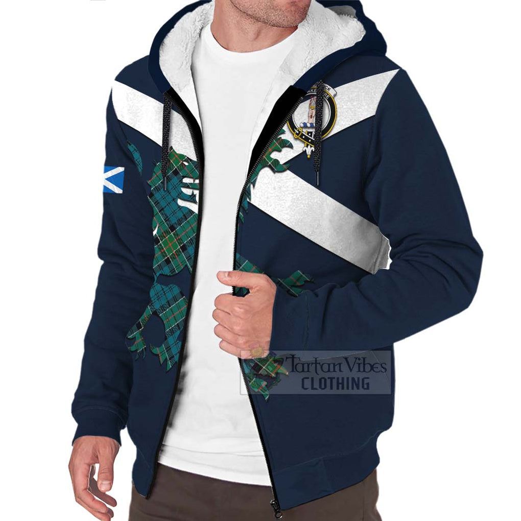 Tartan Vibes Clothing Kirkpatrick Tartan Lion Rampant Sherpa Hoodie – Proudly Display Your Heritage with Alba Gu Brath and Clan Name