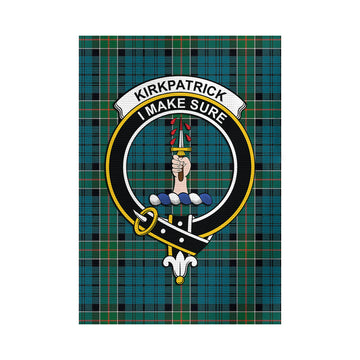 Kirkpatrick Tartan Garden Flag with Family Crest - Tartan Vibes Clothing