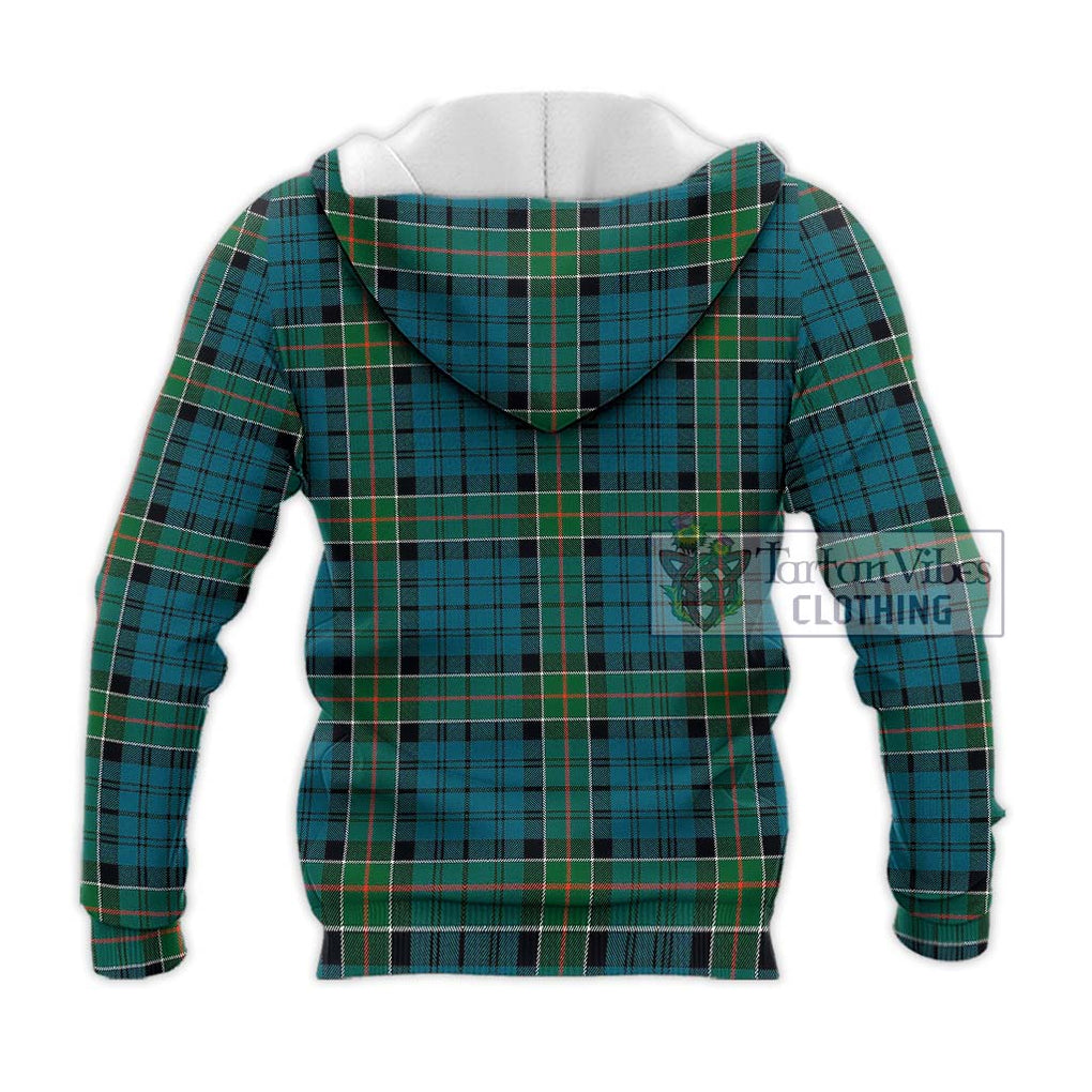 Kirkpatrick Tartan Knitted Hoodie with Family Crest DNA In Me Style - Tartanvibesclothing Shop