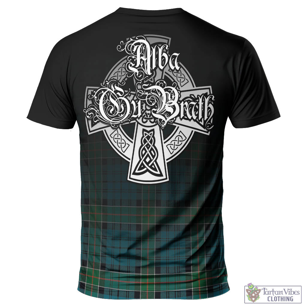 Tartan Vibes Clothing Kirkpatrick Tartan T-Shirt Featuring Alba Gu Brath Family Crest Celtic Inspired