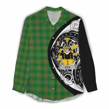 Kyle Irish Clan Women's Casual Shirt Celtic Circle Style Female - Tartan Vibes Clothing