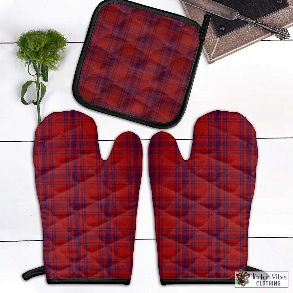 Kyle Tartan Combo Oven Mitt & Pot-Holder Combo 1 Oven Mitt & 1 Pot-Holder Black - Tartan Vibes Clothing