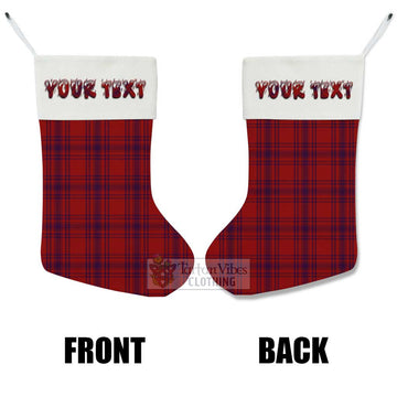 Kyle Tartan Christmas Stocking with Personalized Text