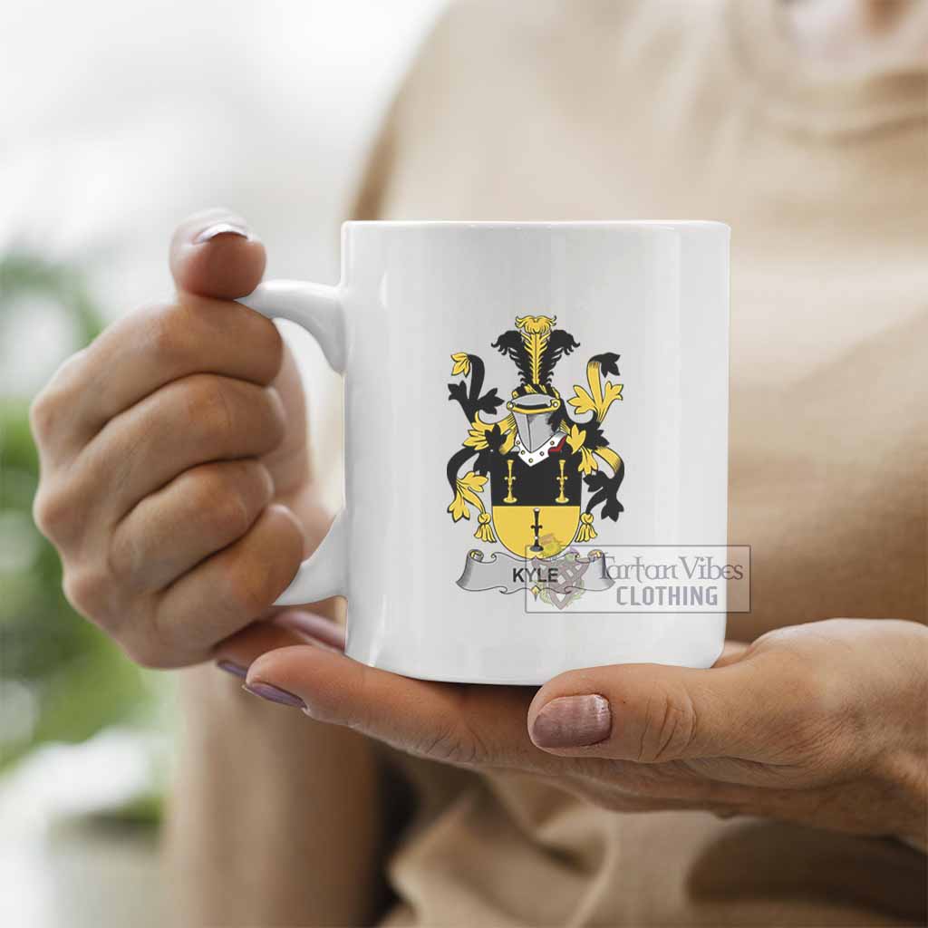 Tartan Vibes Clothing Kyle Irish Clan Coat of Arms Ceramic Mug