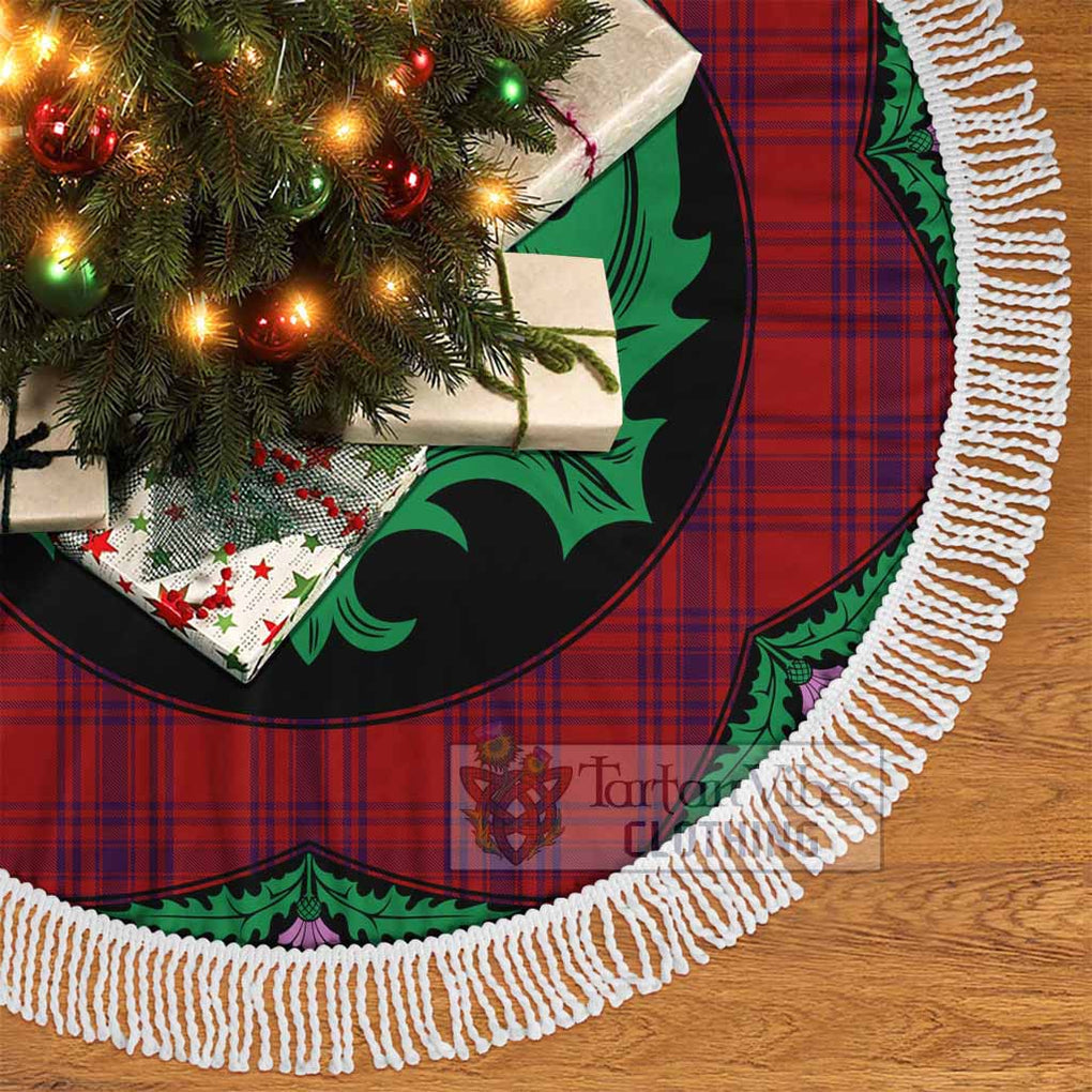 Tartan Vibes Clothing Kyle Tartan Christmas Tree Skirt Scottish Thistle Style