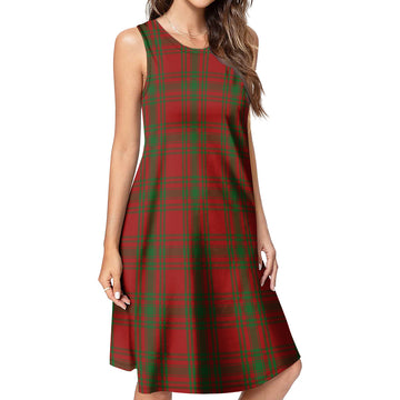 Kyle Green Tartan Womens Casual Dresses