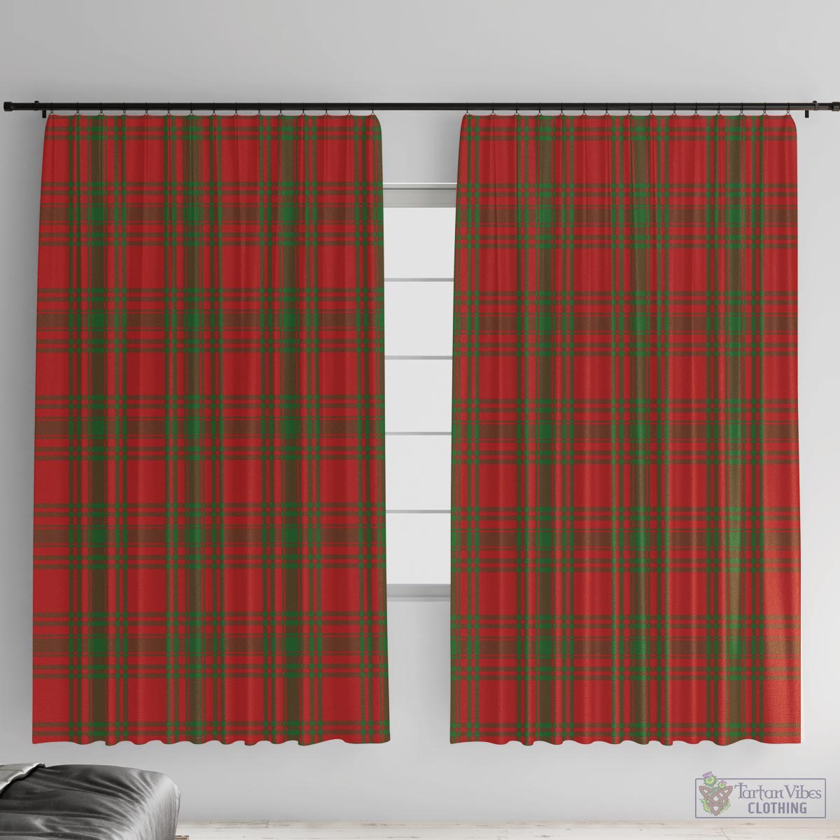 Kyle Green Tartan Window Curtain