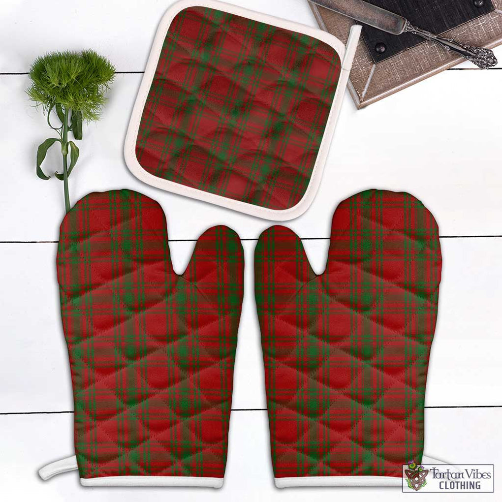 Kyle Tartan Combo Oven Mitt & Pot-Holder Combo 1 Oven Mitt & 1 Pot-Holder White - Tartan Vibes Clothing