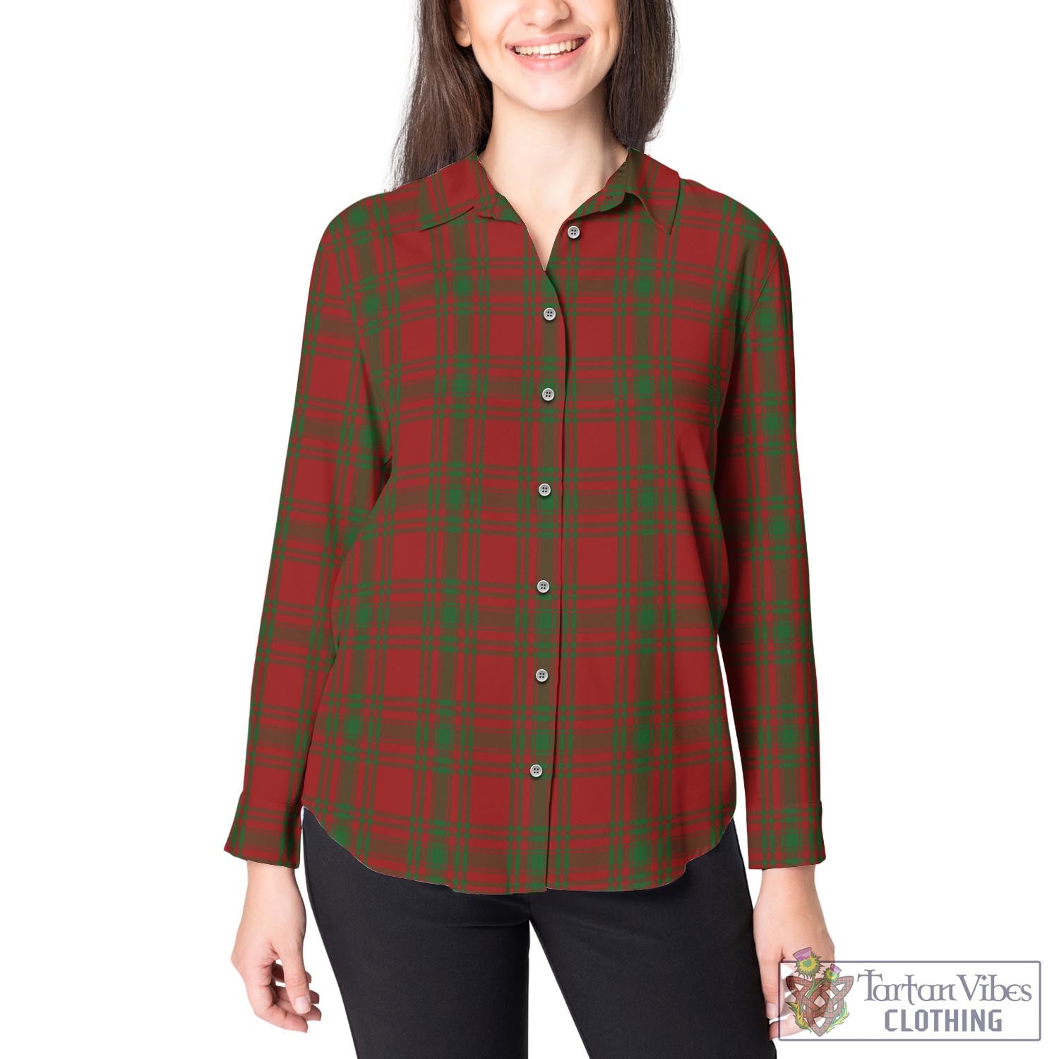 Kyle Green Tartan Womens Casual Shirt