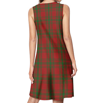 Kyle Green Tartan Womens Casual Dresses