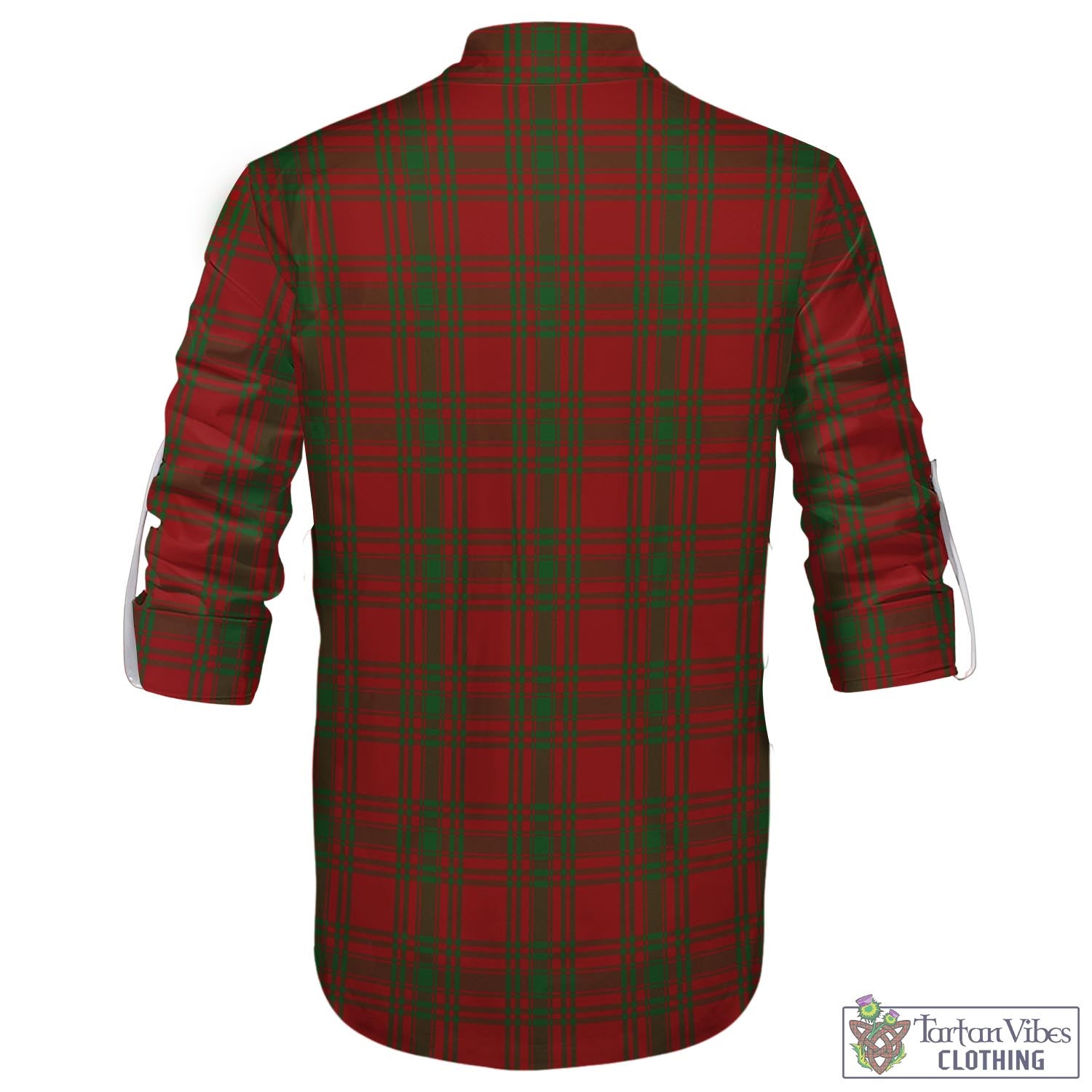 Tartan Vibes Clothing Kyle Green Tartan Men's Scottish Traditional Jacobite Ghillie Kilt Shirt