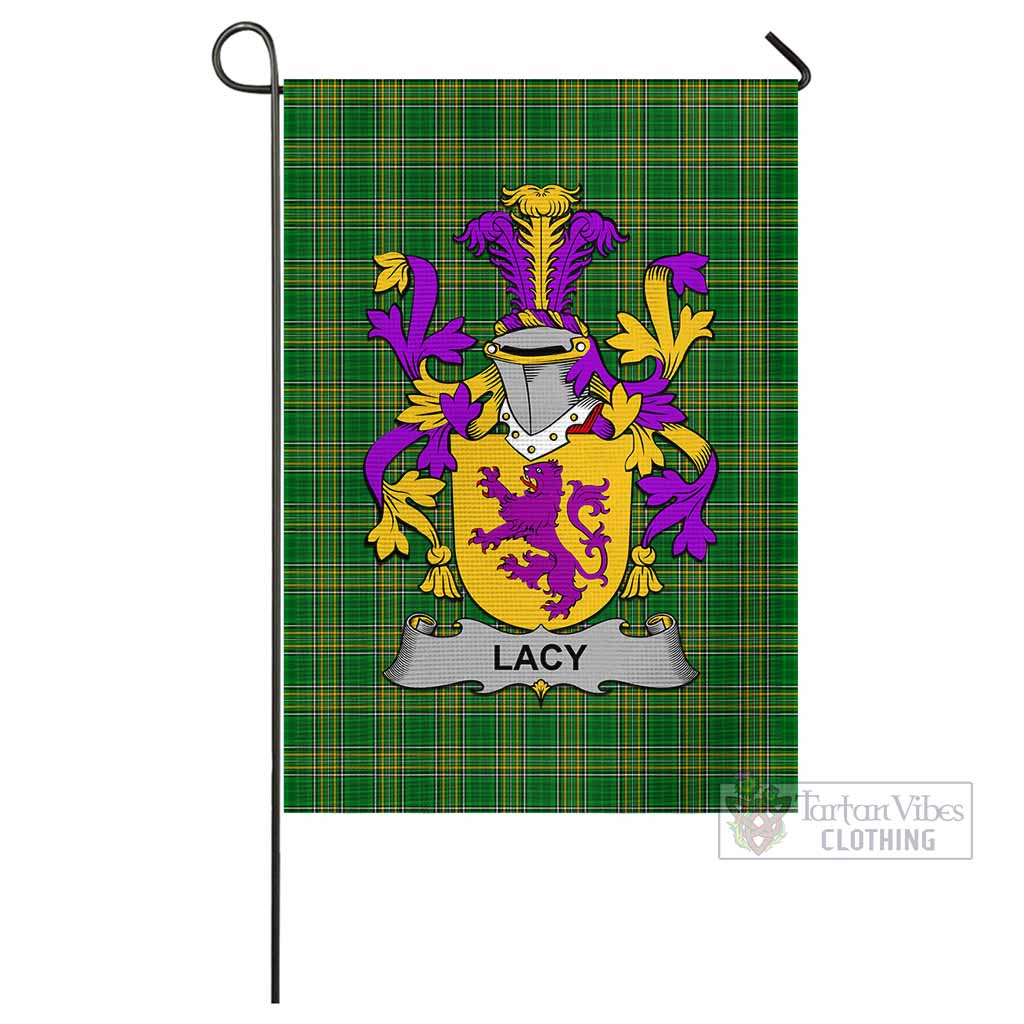 Tartan Vibes Clothing Lacy Irish Clan Flag with Coat of Arms