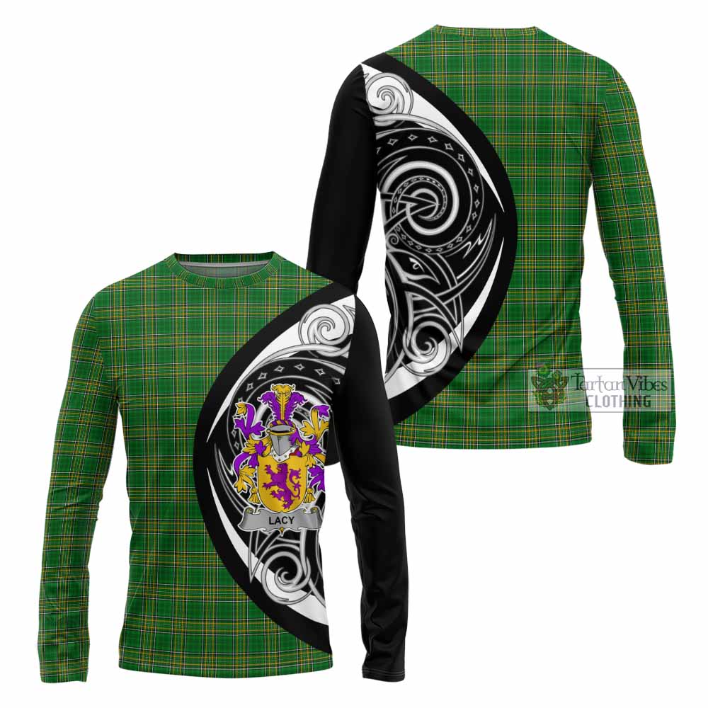 Lacy Irish Clan Long Sleeve T-Shirt Celtic Circle Style - Tartan Vibes Clothing