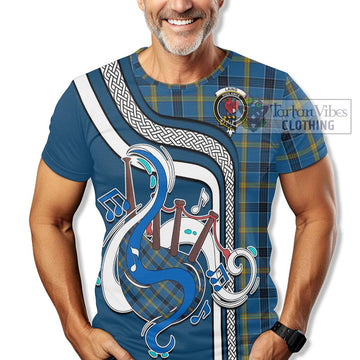 Laing Tartan T-Shirt with Epic Bagpipe Style