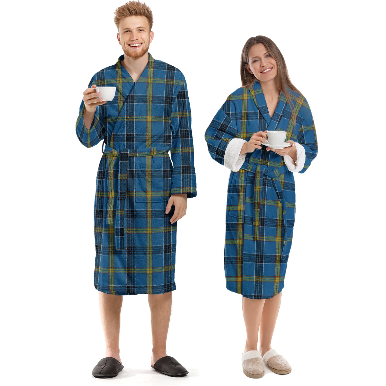 Laing Tartan Bathrobe Unisex S - Tartan Vibes Clothing