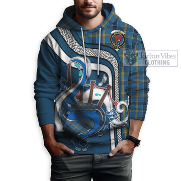 Laing Tartan Hoodie with Epic Bagpipe Style