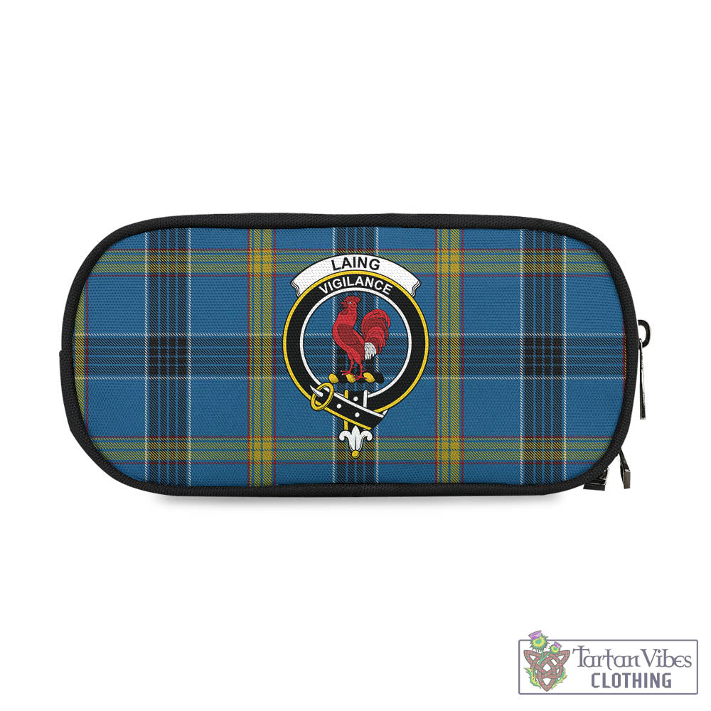 Tartan Vibes Clothing Laing Tartan Pen and Pencil Case with Family Crest