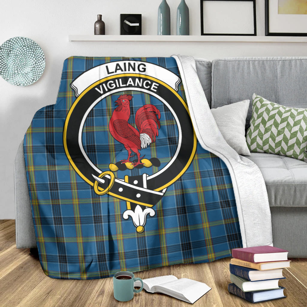 laing-tartab-blanket-with-family-crest