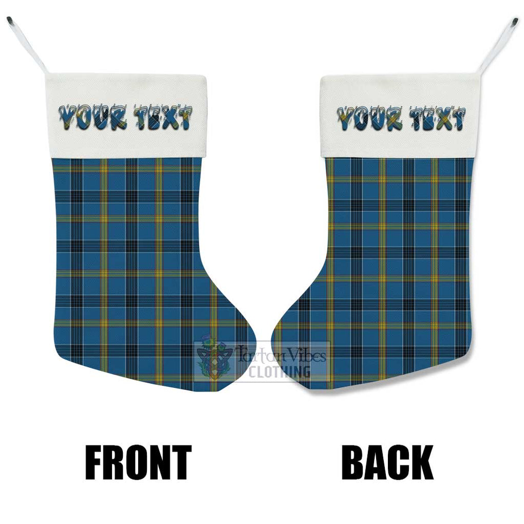 Tartan Vibes Clothing Laing Tartan Christmas Stocking with Personalized Text