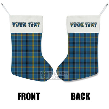 Laing Tartan Christmas Stocking with Personalized Text