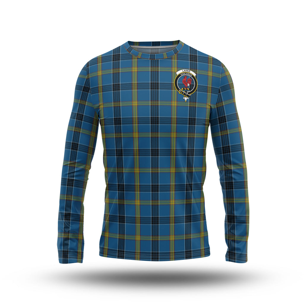 laing-tartan-long-sleeve-t-shirt-with-family-crest