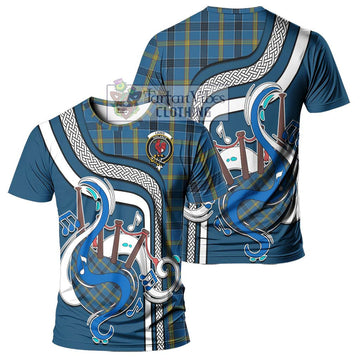 Laing Tartan T-Shirt with Epic Bagpipe Style