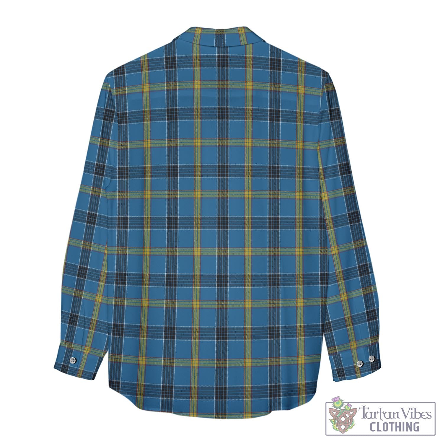 Tartan Vibes Clothing Laing Tartan Womens Casual Shirt with Family Crest