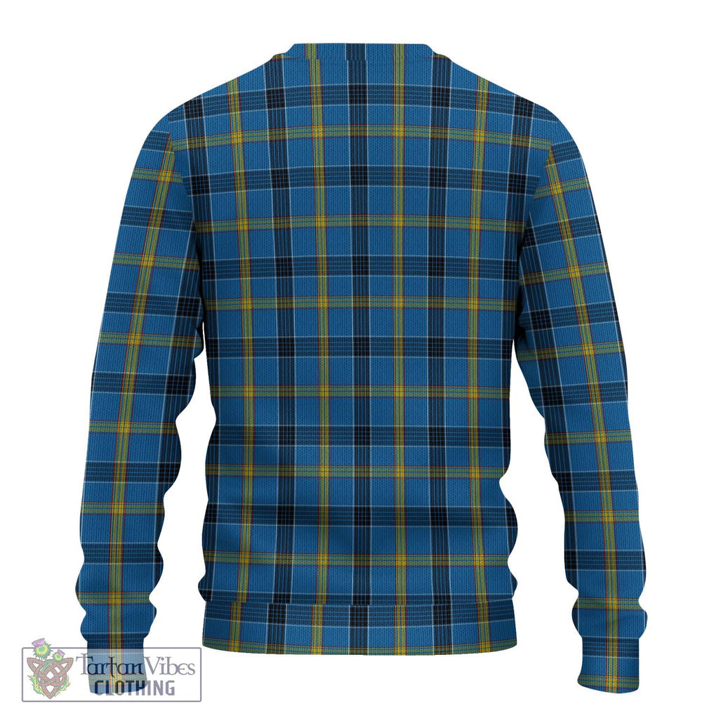 Laing Tartan Knitted Sweater with Family Crest DNA In Me Style - Tartanvibesclothing Shop