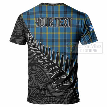 Laing Crest Tartan T-Shirt with New Zealand Silver Fern Half Style