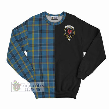 Laing Tartan Sweatshirt with Family Crest and Half Of Me Style