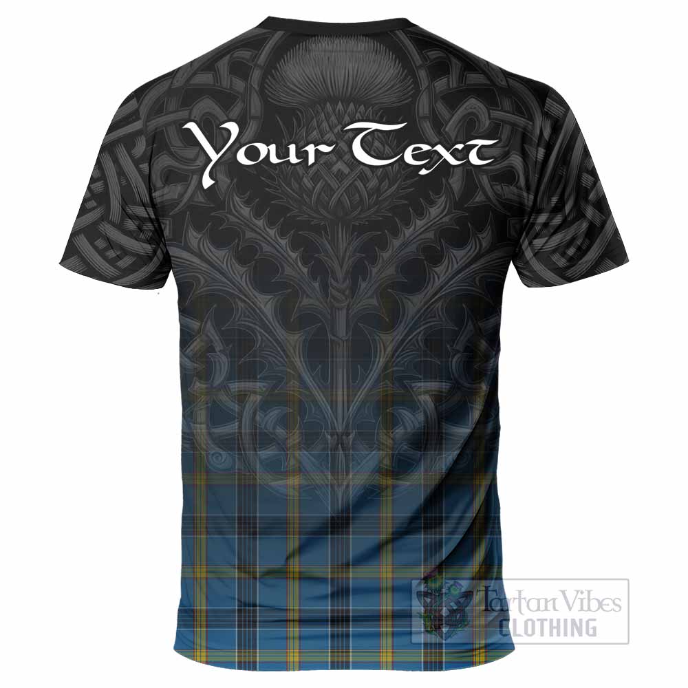 Tartan Vibes Clothing Laing Tartan T-Shirt with Family Crest Celtic Thistle Vibes