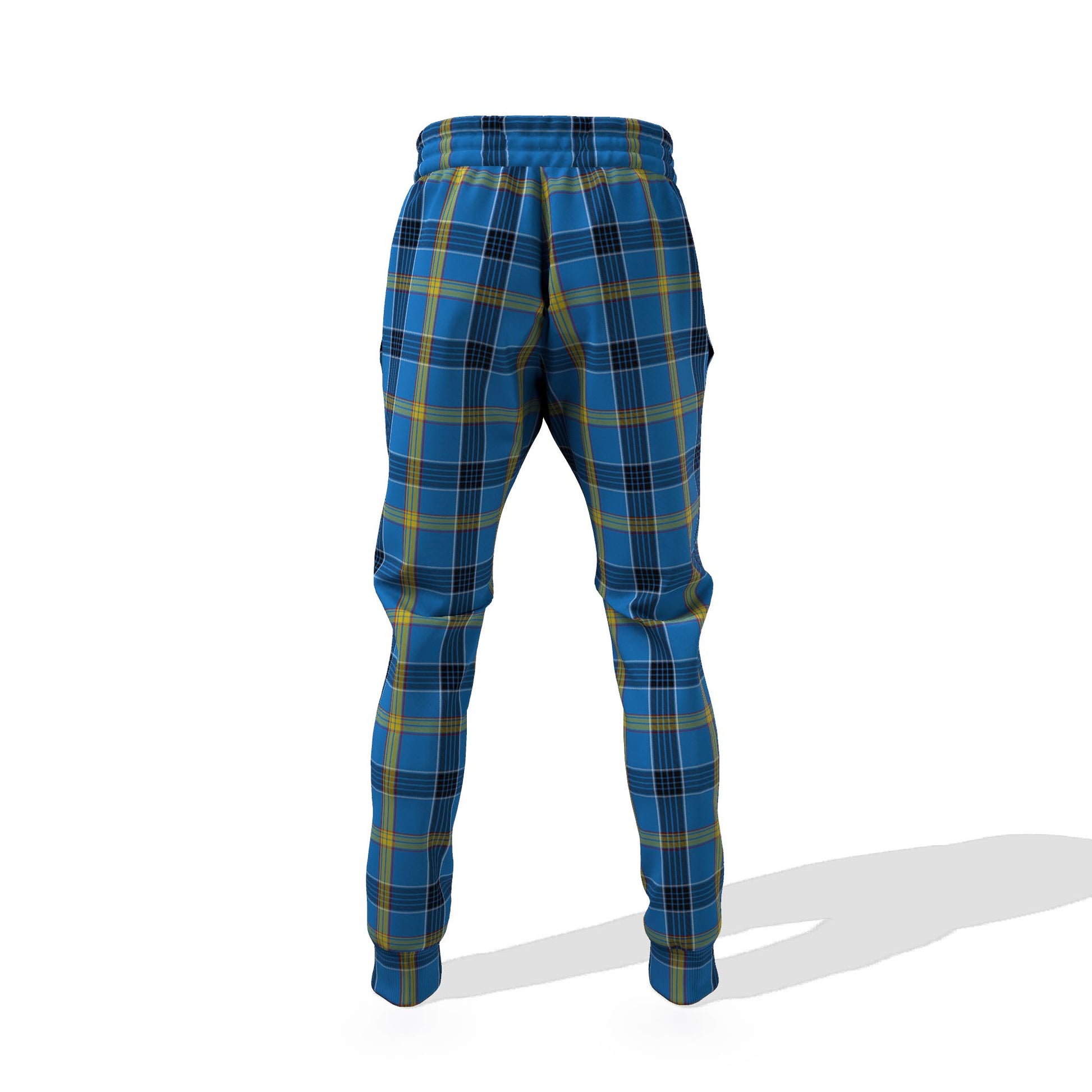 Laing Tartan Joggers Pants with Family Crest 6XL - Tartan Vibes Clothing