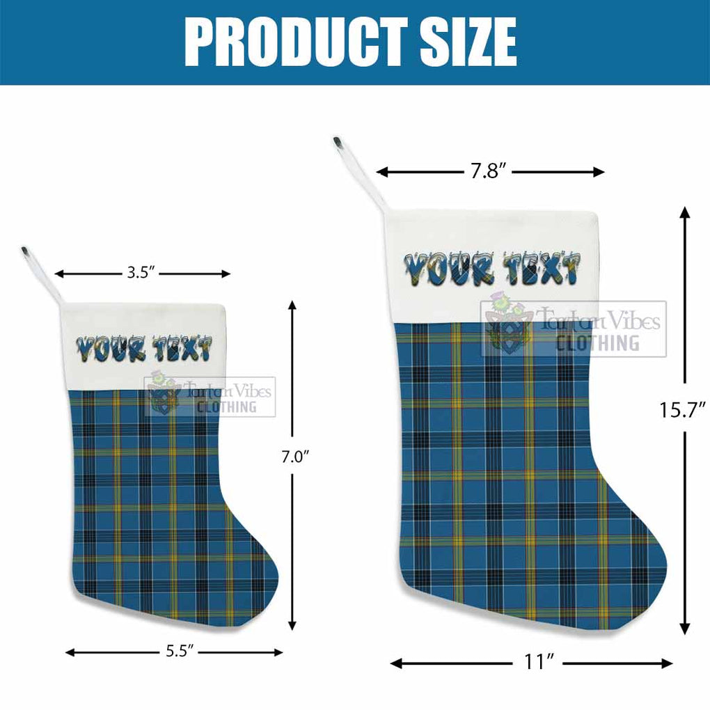 Tartan Vibes Clothing Laing Tartan Christmas Stocking with Personalized Text