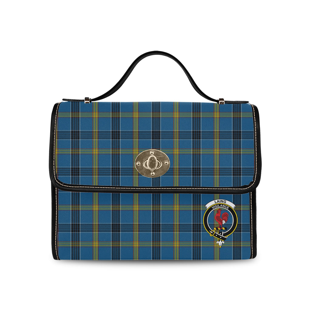 laing-tartan-leather-strap-waterproof-canvas-bag-with-family-crest