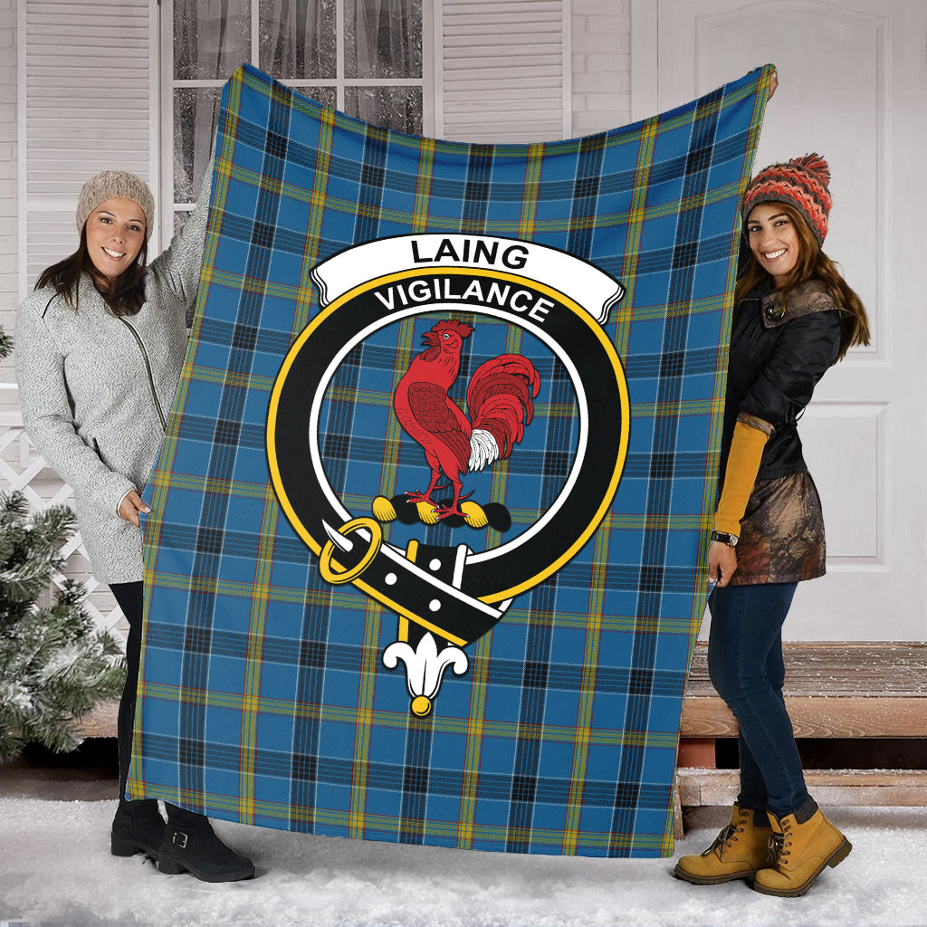 laing-tartab-blanket-with-family-crest