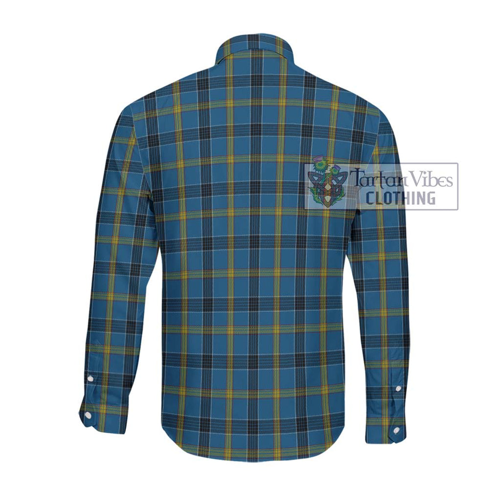 Laing Tartan Long Sleeve Button Shirt with Family Crest DNA In Me Style - Tartanvibesclothing Shop