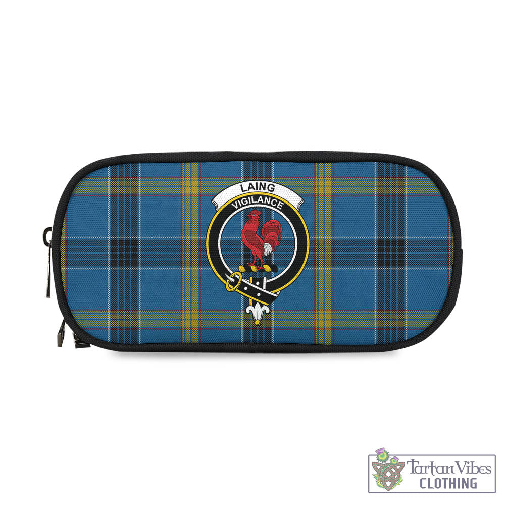 Tartan Vibes Clothing Laing Tartan Pen and Pencil Case with Family Crest