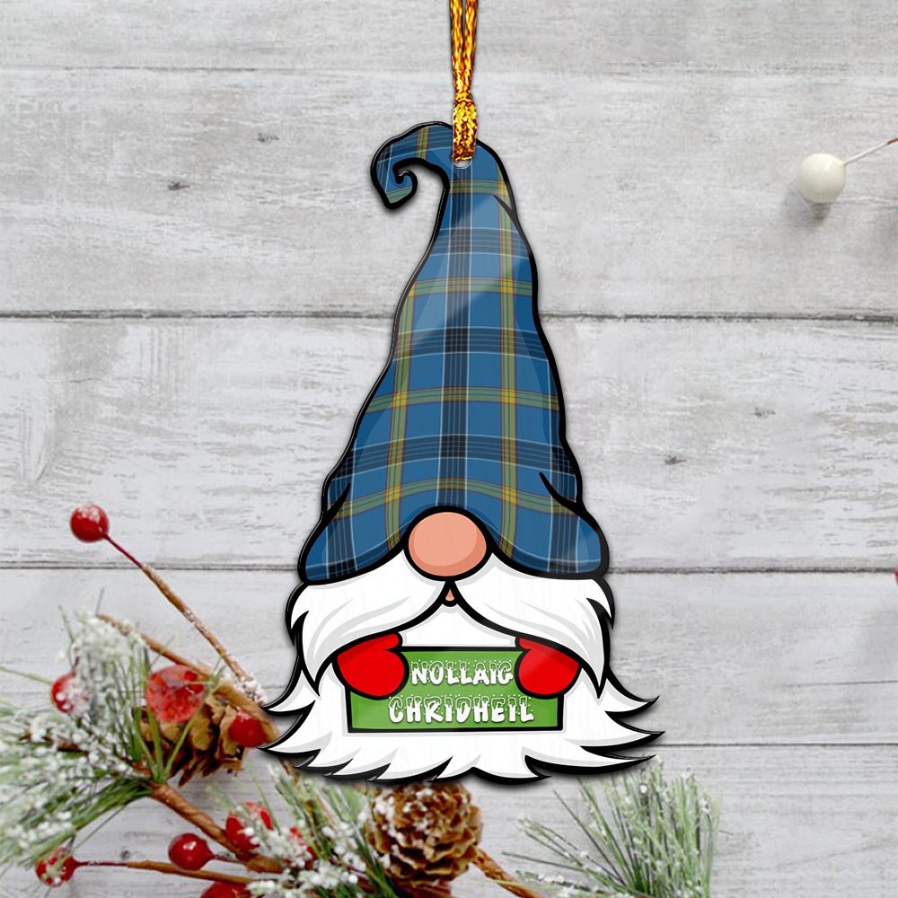 Laing Gnome Christmas Ornament with His Tartan Christmas Hat - Tartan Vibes Clothing