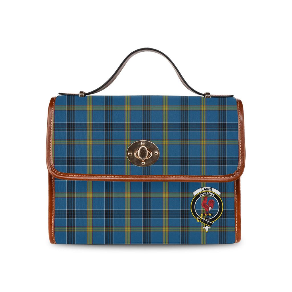 laing-tartan-leather-strap-waterproof-canvas-bag-with-family-crest