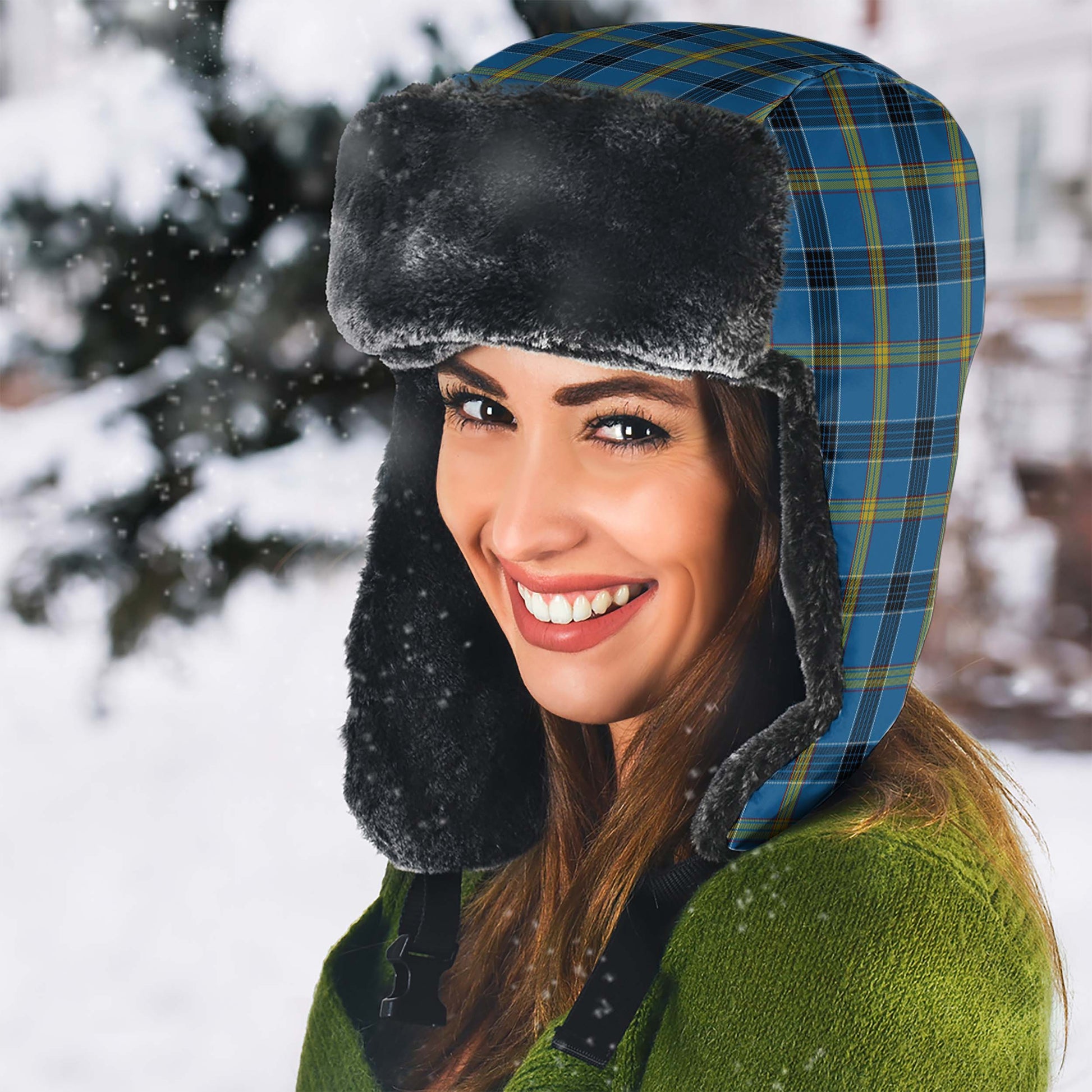 Laing Tartan Winter Trapper Hat - Tartanvibesclothing