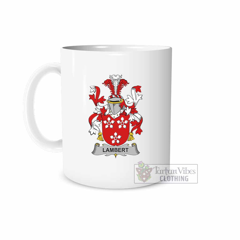 Tartan Vibes Clothing Lambert Irish Clan Coat of Arms Ceramic Mug