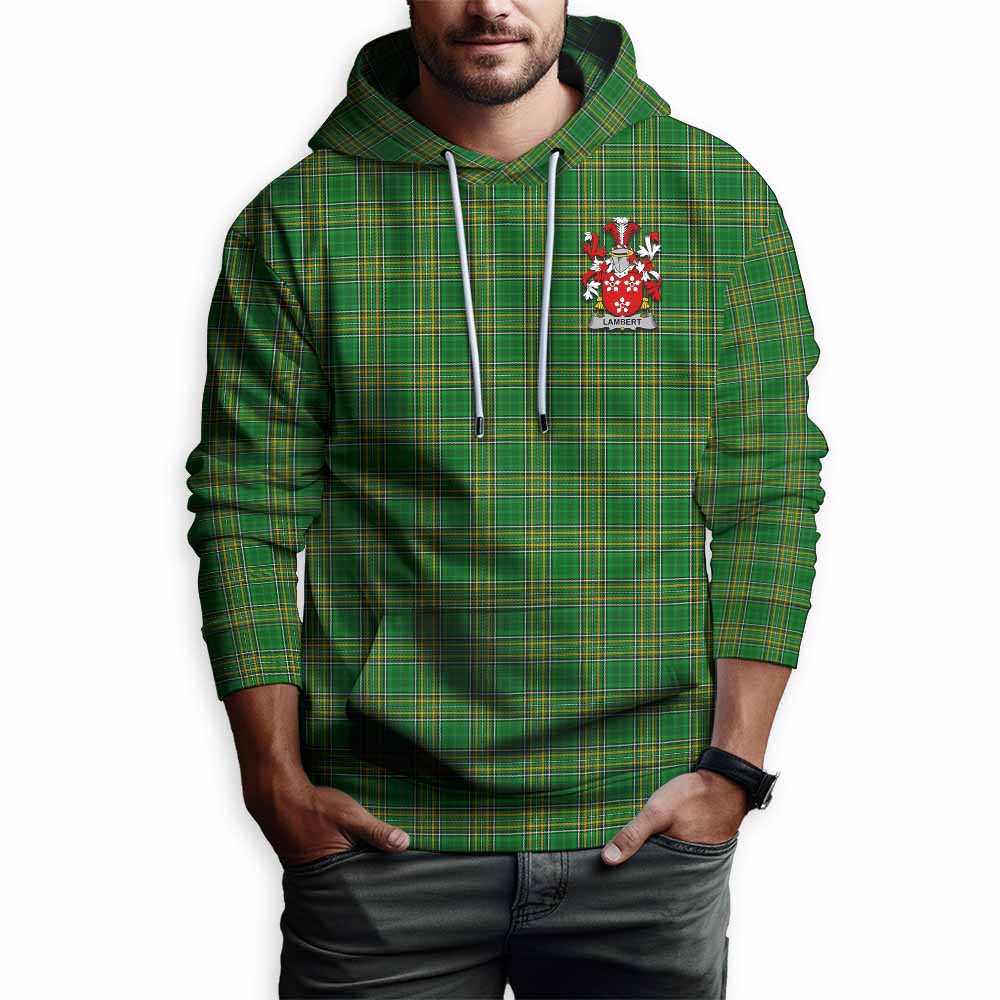 Lambert Irish Clan Tartan Hoodie with Coat of Arms